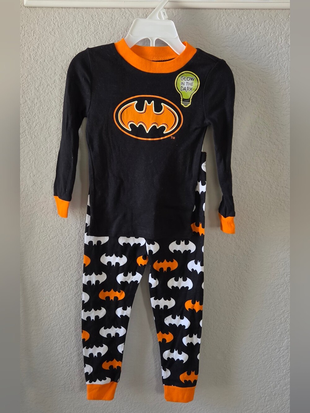NEW DC Batman Pajama 2 Pc Set, Halloween, Sz 3t